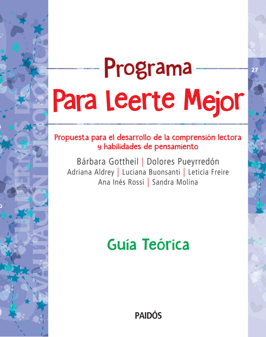 Programa para leerte mejor. Guia teórica -  Barbara Susana Gottheil - IMPRESIÓN A DEMANDA