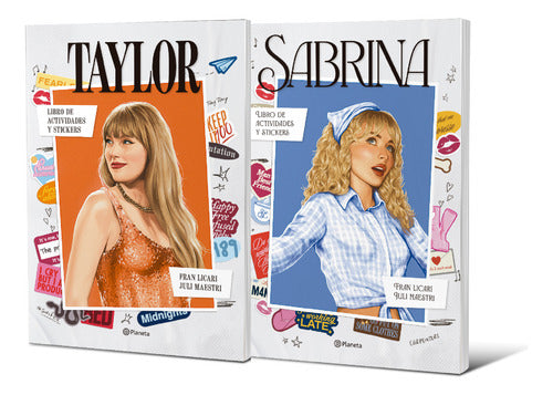Pack Libro de actividades y stickers - Taylor Swift + Sabrina Carpenter