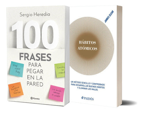 Pack 100 frases para pegar en la pared + Hábitos Atómicos