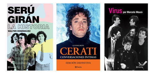 Pack Rock Nacional 2 - Serú Girán + Cerati + Virus - IMPRESIÓN A DEMANDA