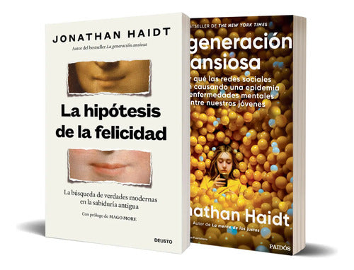 Pack Hipótesis de la Felicidad + Generación Ansiosa - Jonathan Haidt