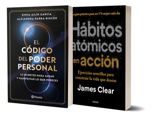 Pack El codigo del poder personal + Hábitos Atómicos en Acción