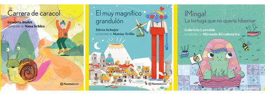 Pack Carrera De Caracol + El Muy Magnífico Grandulón + Minga - Planeta Lector