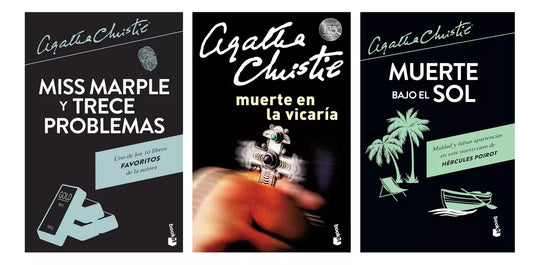 Pack Muerte en la Vicaria + Muerte bajo el Sol + Miss Marple y Trece Problemas - Agatha Christie