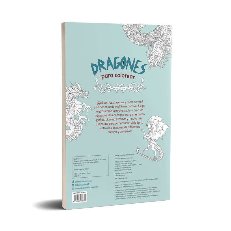 Dragones para colorear - Yamila Yjilioff