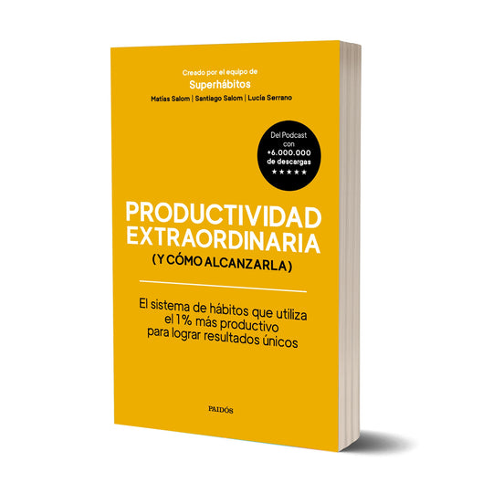 Pack de 3 libros - Productividad extraordinaria - Superhábitos: Lucía Serrano, Matías y Santiago Salom
