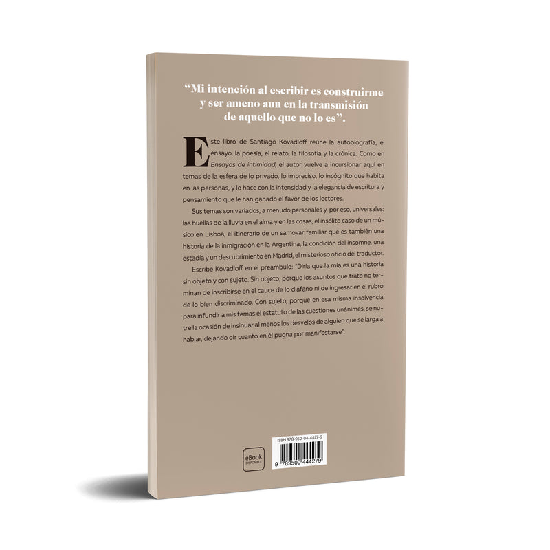 Una biografía de la lluvia - Santiago Kovadloff