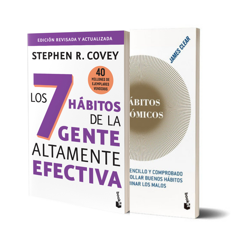 Pack Los 7 hábitos de la gente altamente efectiva + Hábitos Atómicos Booket