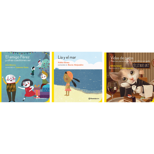 Pack El Amigo Pérez + Lía Y El Mar + Vidas De Gatos - Planeta Lector