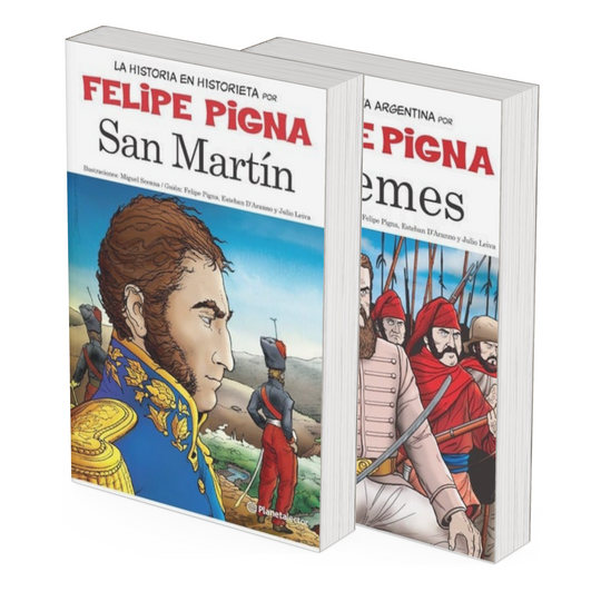 Pack La Historieta Argentina San Martin + Guemes Historieta - Felipe Pigna