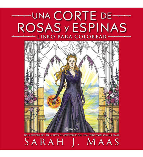 Una Corte De Rosas Y Espinas. Libro Para Colorear