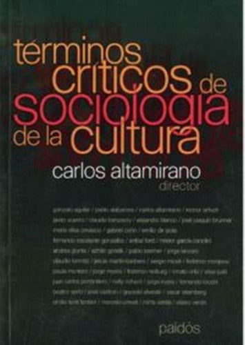 Términos criticos de sociología de la cultur