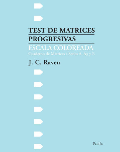 Test de matrices progresivas. escala colorea